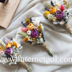 گل خشک رز مینیاتوری(شمع و رزین و گیفت) - Image 3