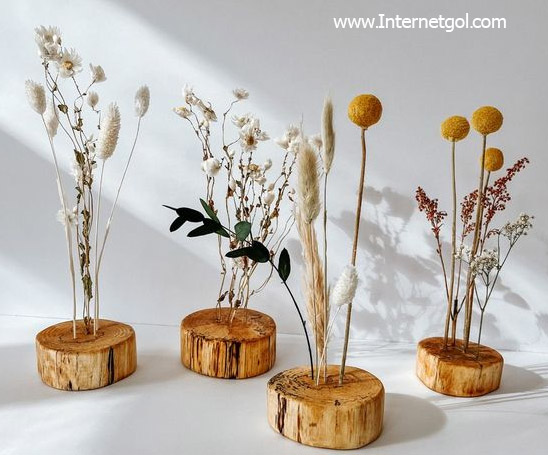 تزیینات منزل با گل خشک